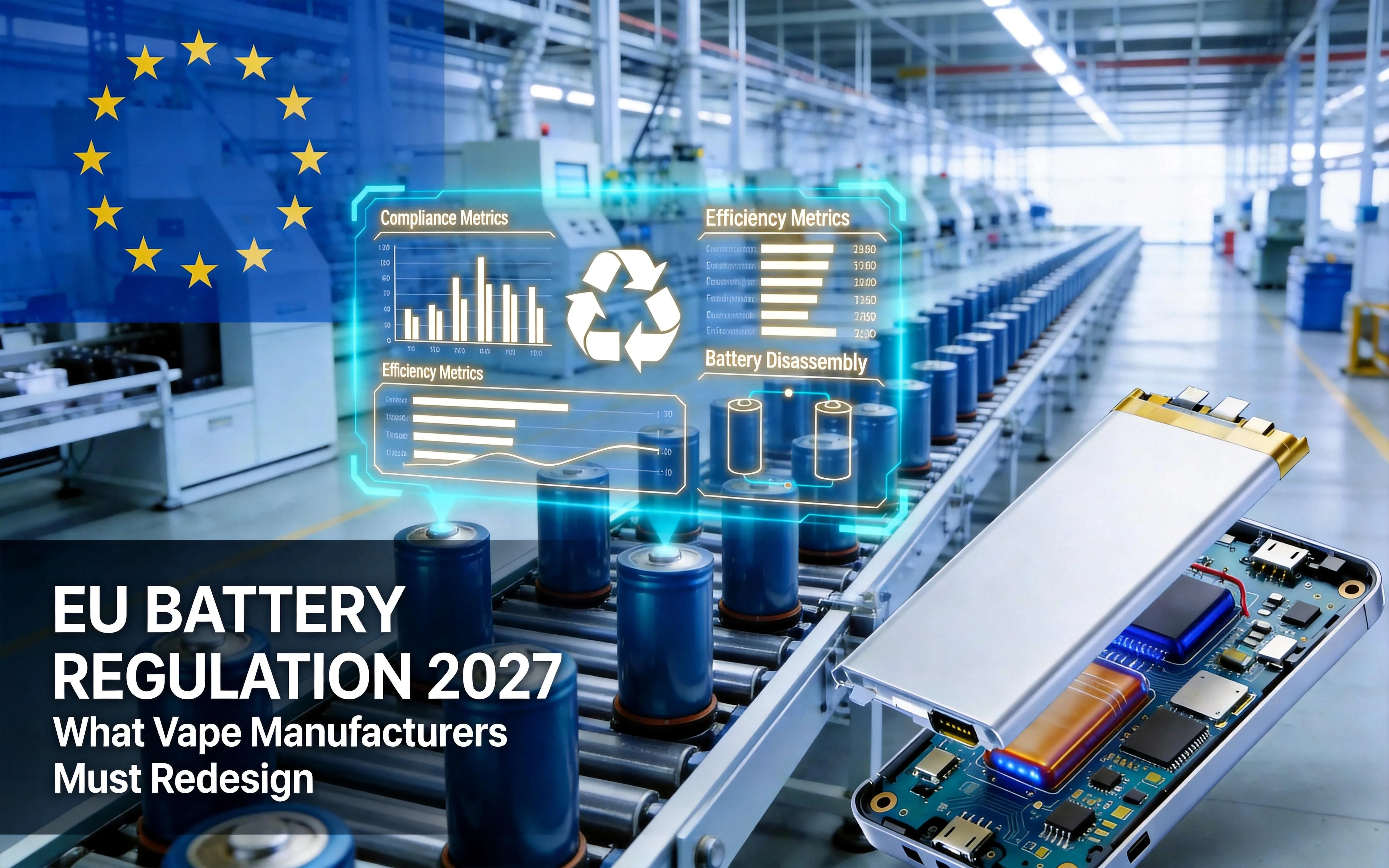 EU Battery Regulation 2027: What Vape Manufacturers Must Redesign