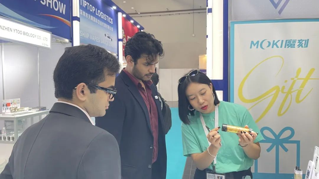 MOKI vape pod-kit på inter tabac expo i dortmund