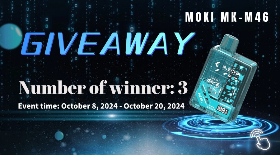 MOKI Cyber M46 vape bar giveaway