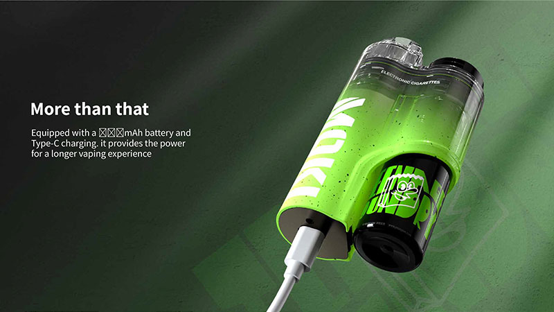 MK M61 cool mint vape bar large capacity battery