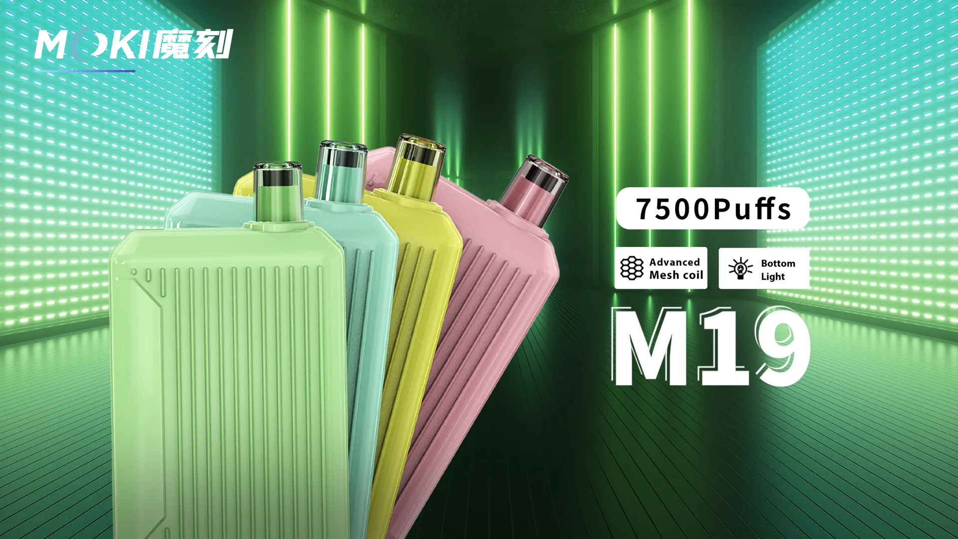 M19 Dubbele Spoel Mint Vape