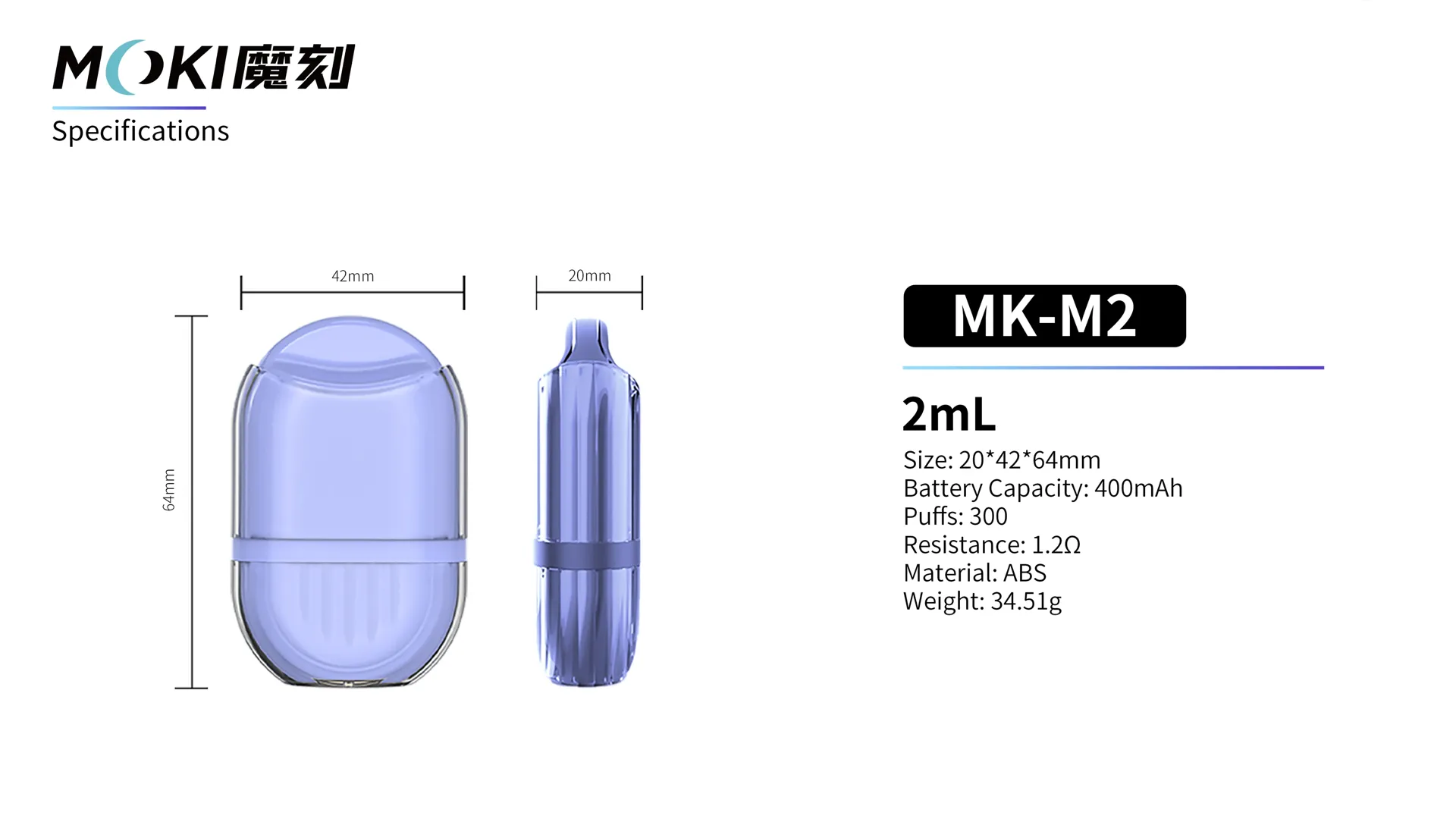 M2 TPD voor eenmalig gebruik UK Vape