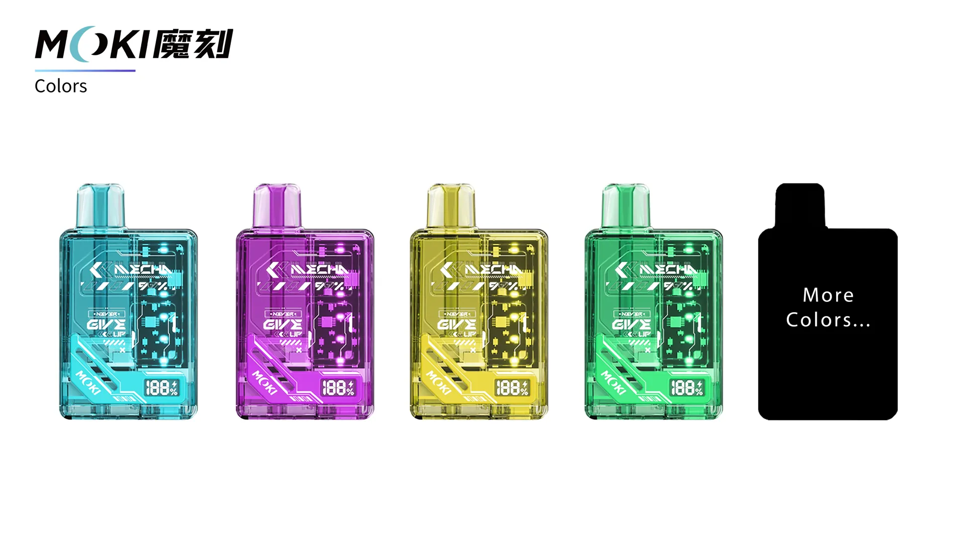 kleuren van M46 Cyber Style Transparante Tank Vape