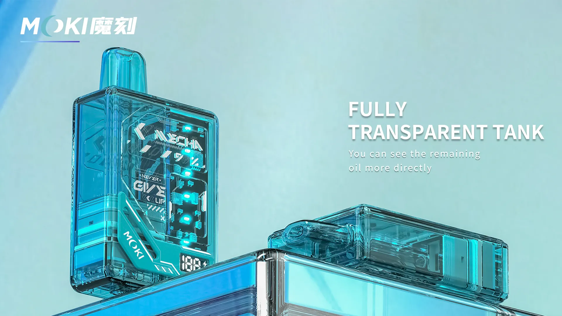 M46 Cyber Style Transparante Tank Vape