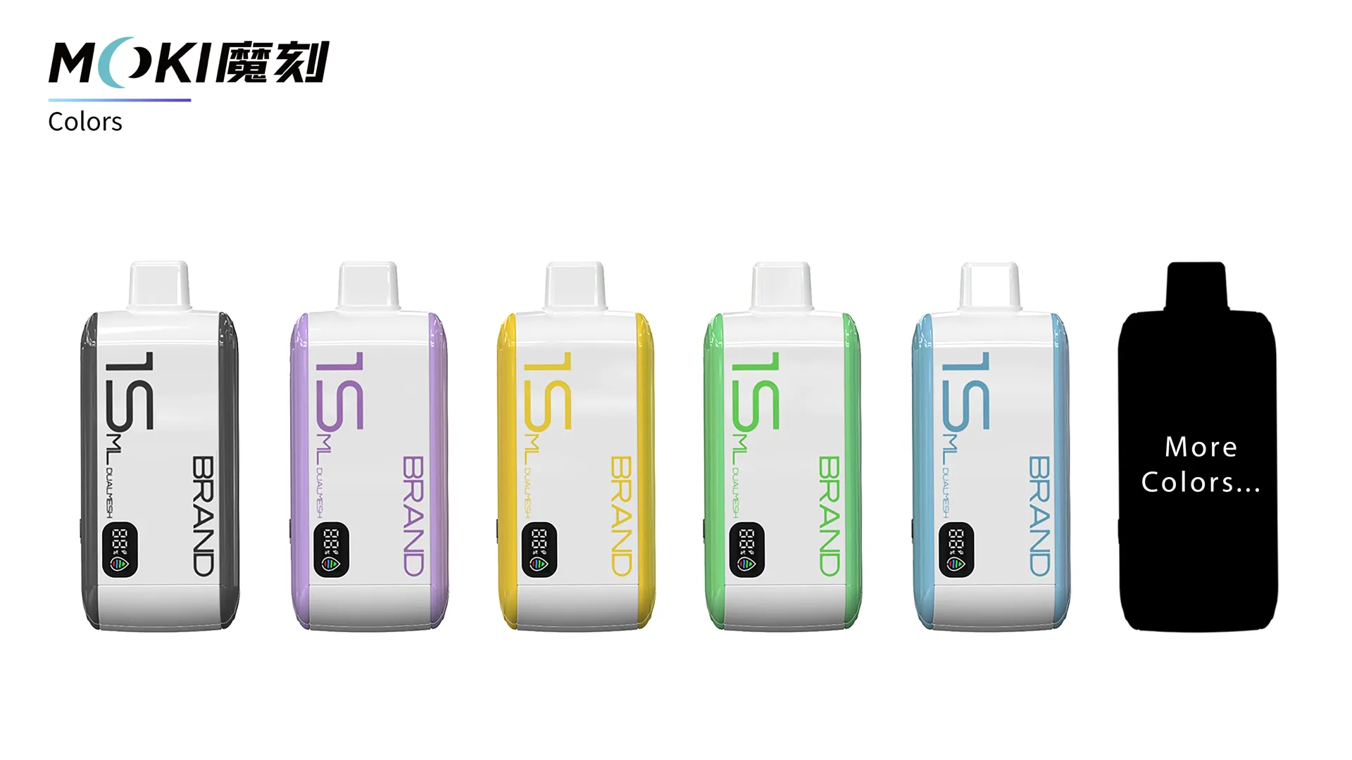 kleuren en smaken van M55 Ceramic voorgevulde vape