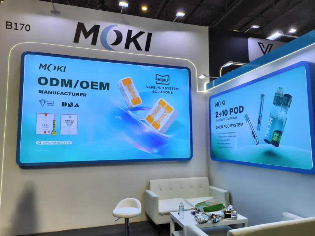 MOKI stellt auf der Vaper Expo UK 2025 eine Reihe von MiiMU-Keramik-Kernprodukten vor