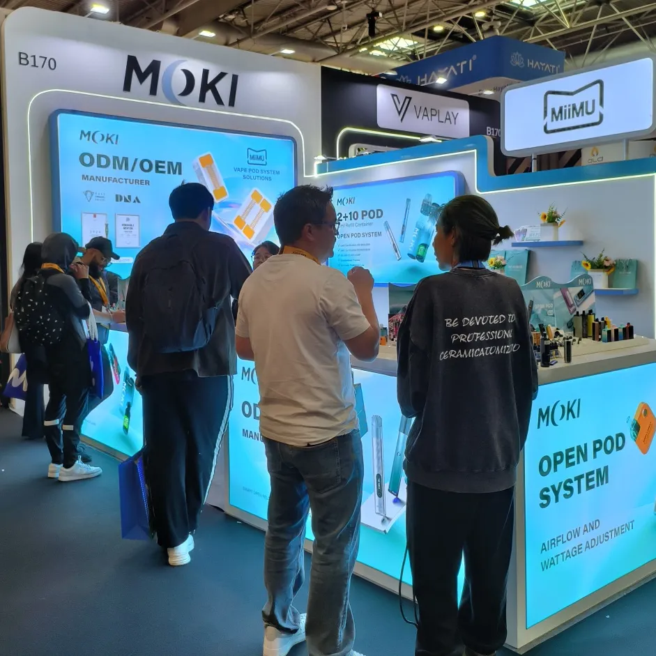 MOKI stellt auf der Vaper Expo UK 2025 eine Reihe von MiiMU-Keramik-Kernprodukten vor